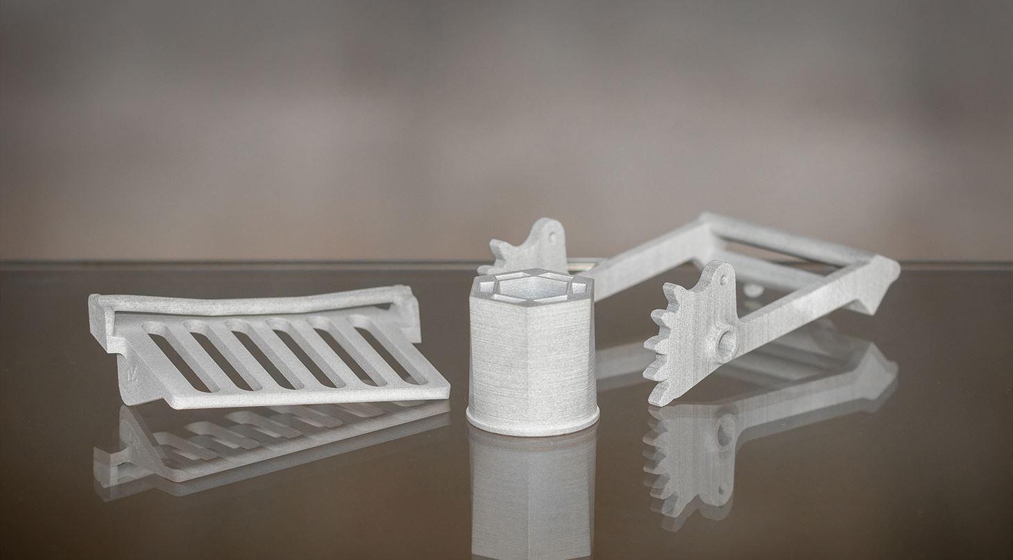 Close-up af 3D-printede emner